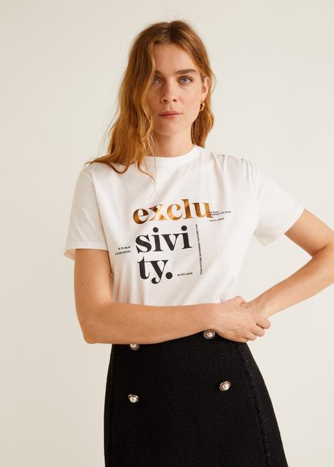 Camiseta Mensaje Estampado