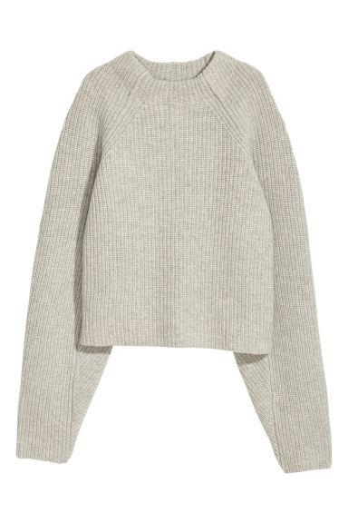 H & M - Jersey En Punto De Lana - Gris