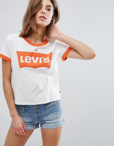 Camiseta Con Logo Y Etiqueta Naranja Ringer De Levi's