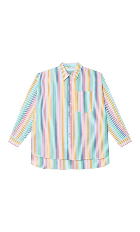 Camisa Boyfriend Popelin Rayas