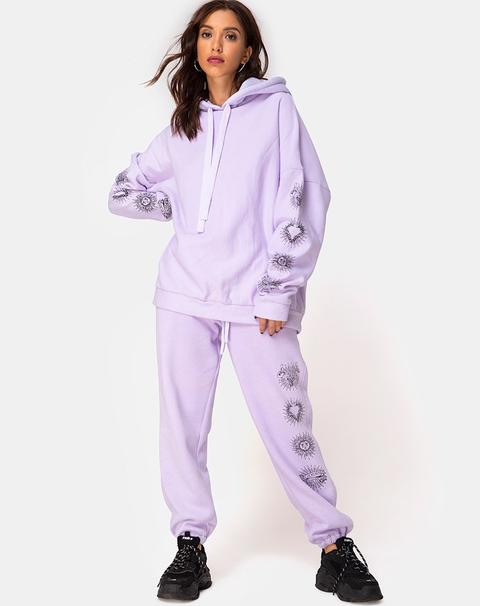 Oversize Hoody In Lilac 'all Of My Bones'