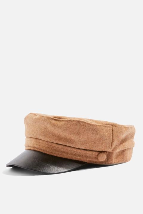 Womens Peak Baker Boy Hat - Camel, Camel