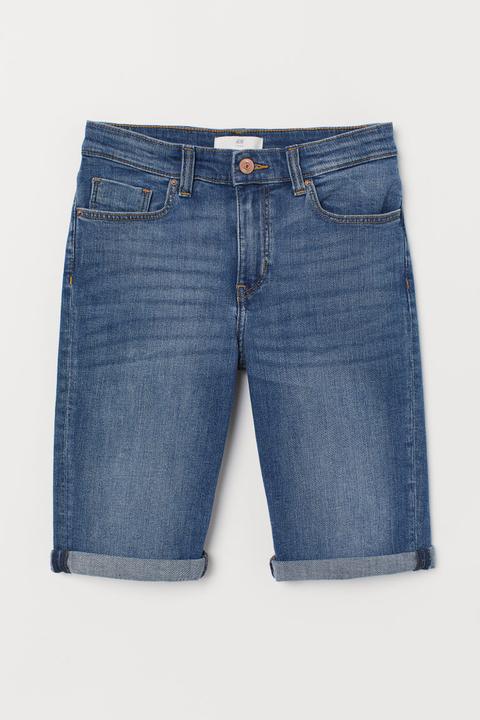 H & M - Shorts In Denim - Blu