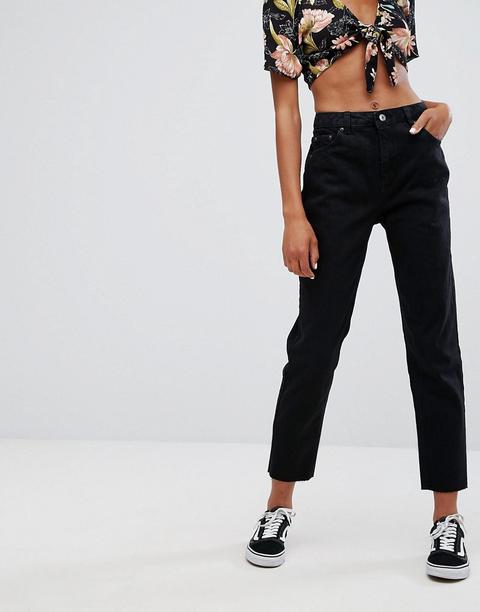 Pull&bear - Mom Jeans - Nero