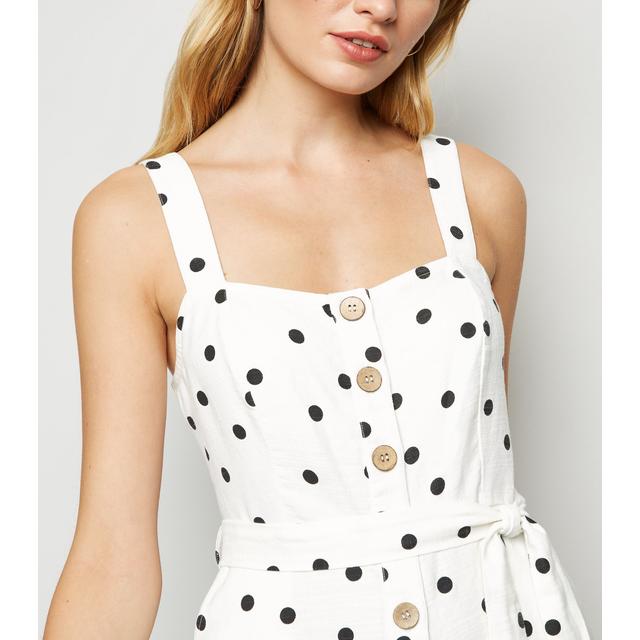 white spot playsuit