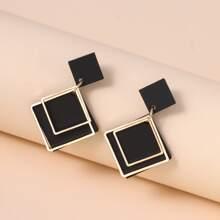 Pendientes Largos Con Rombo