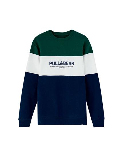 pull and bear logo sweatshirt