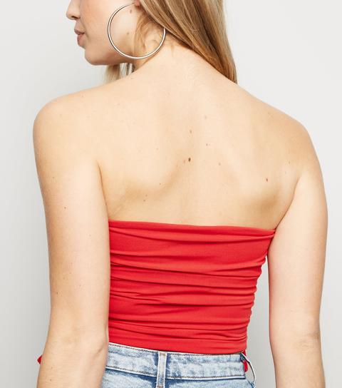 new look strapless top