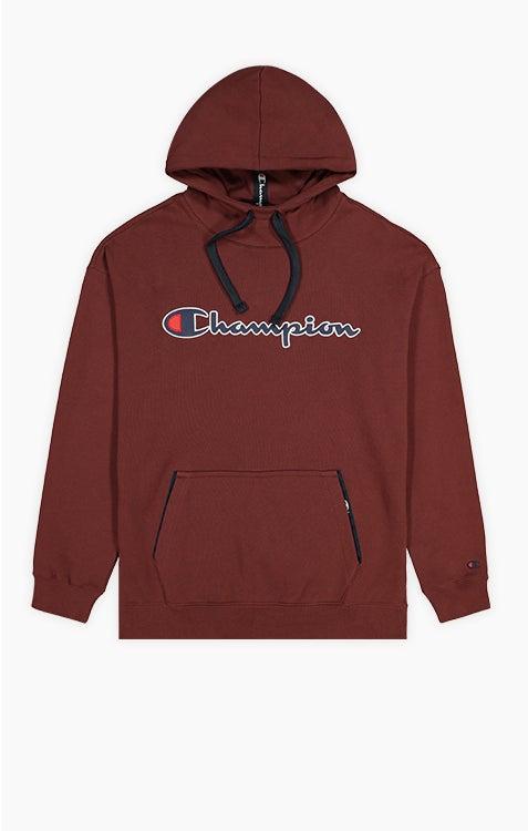 champion suede hoodie