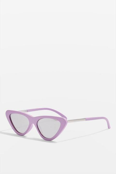 Womens Point Polly Cat Eye Sunglasses - Pink, Pink