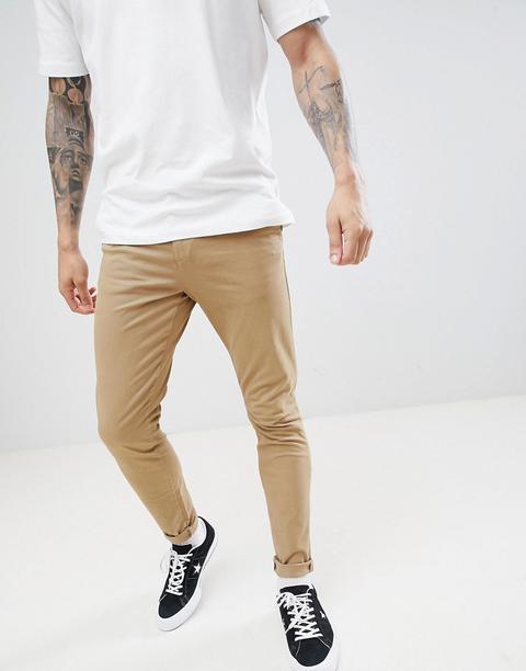 New Look Skinny Chinos In Tan