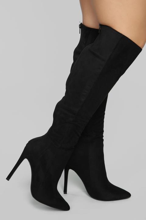 Typical Me Heeled Boot - Black