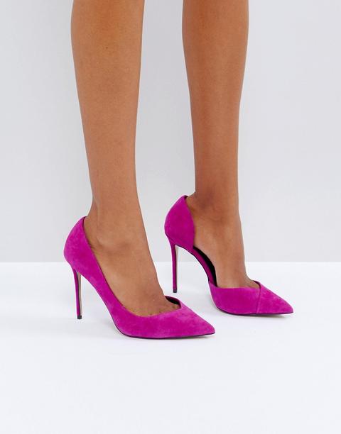 Zapatos De Salón De Ante Rosa Apple De Carvela