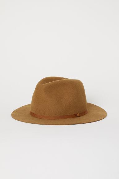 H & M - Cappello In Feltro - Beige