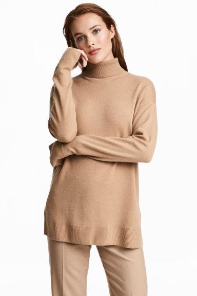 Maglia Collo Alto In Cashmere