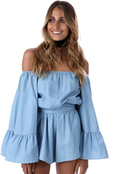 Penny Lane Chambray Playsuit