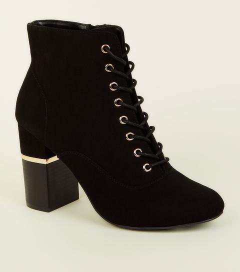 New look lace up best sale heeled boots