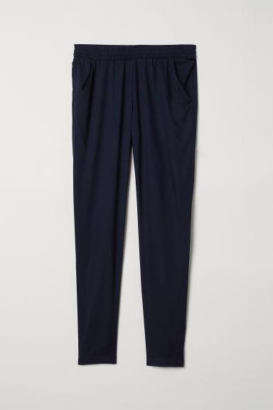 H & M - Pantaloni Elastici In Viscosa - Blu