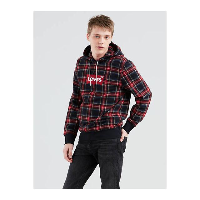 Levi's Logo Plaid Hoodie - Men's L from 