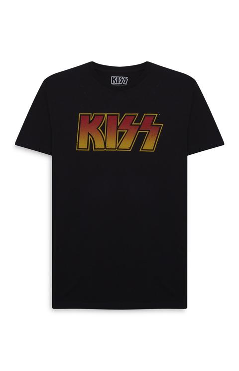 Camiseta Negra Con Estampado