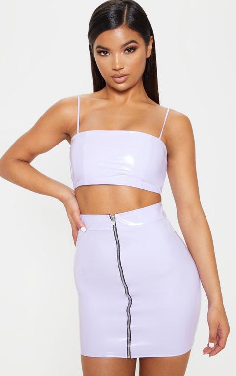 Lilac Vinyl Bralet