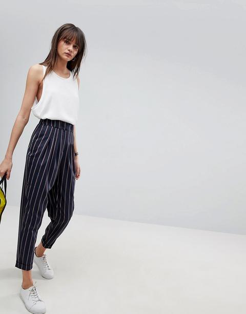 Asos Tailored Tapered Trouser In Stripe