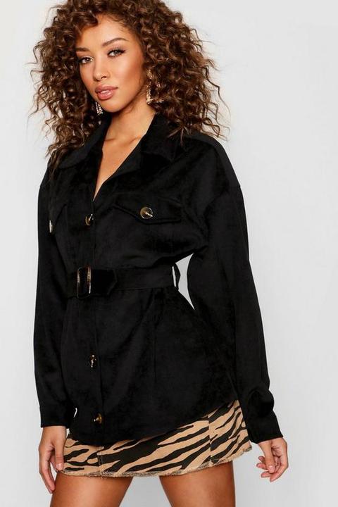 Cord Utility Belted Jacket