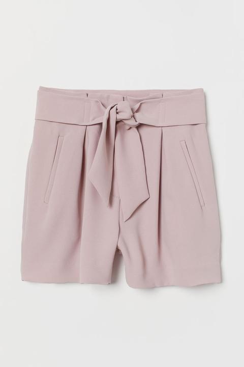 H & M - Shorts Eleganti - Rosa