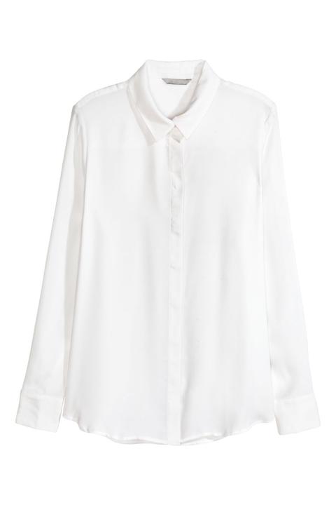 Blusa De Manga Larga - Blanco