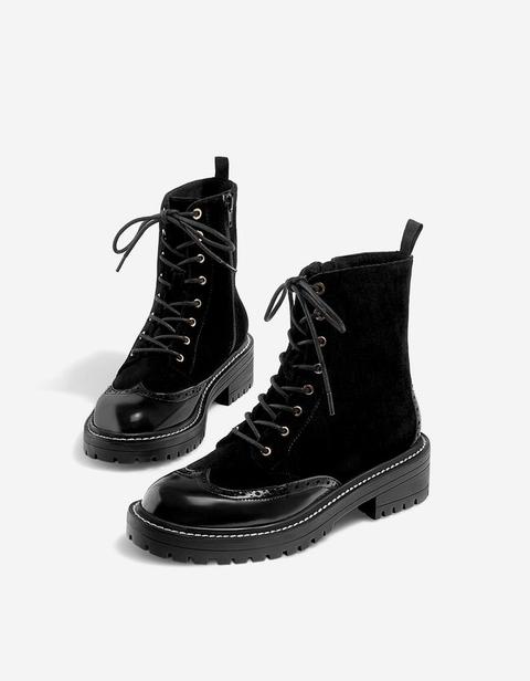 Stivaletto Velluto Nero