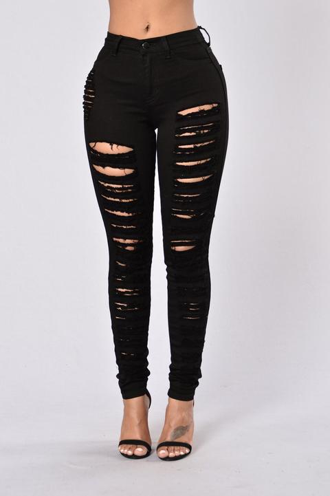 Rip Me Open Jeans - Black