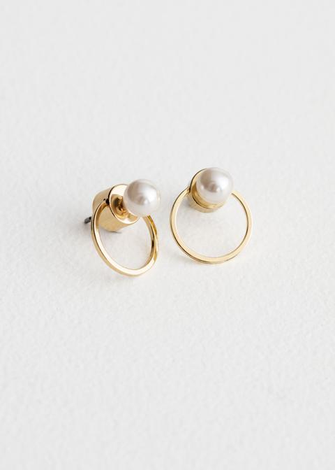 O-ring Pearl Earrings