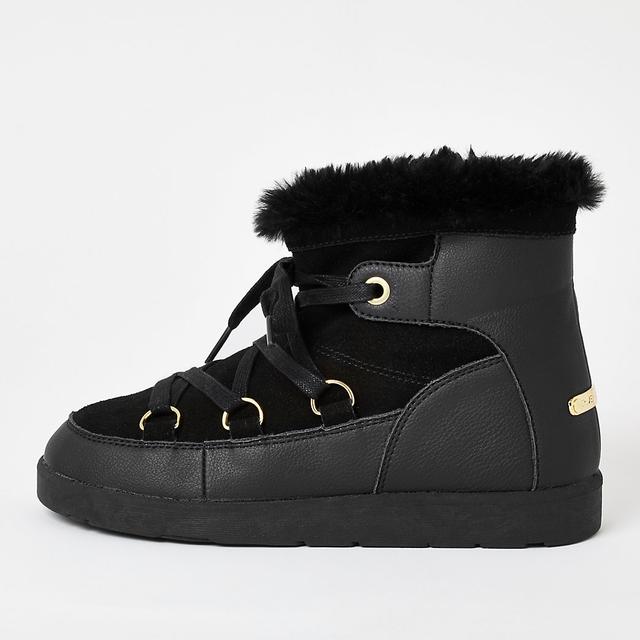river island fur lined boots