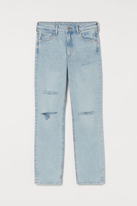 Vintage Slim High Ankle Jeans - Azul