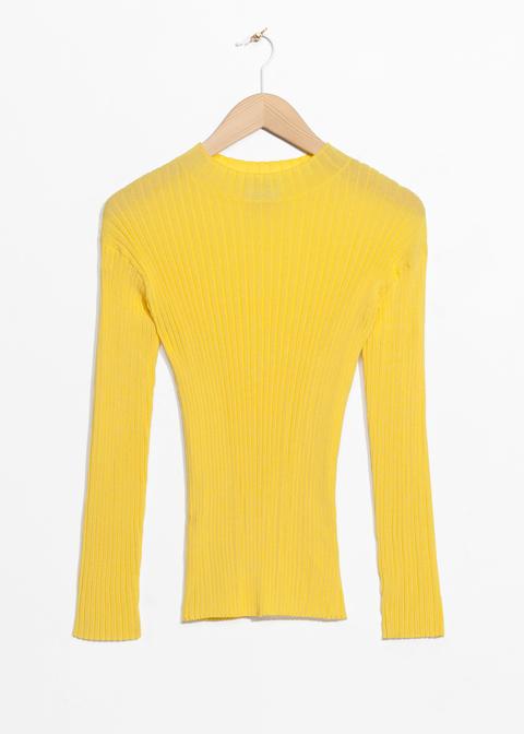 Fitted Mock Neck Top