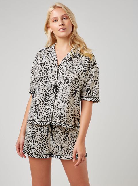 Boux Avenue Leopard And Giraffe Print Pyjama Set - 06