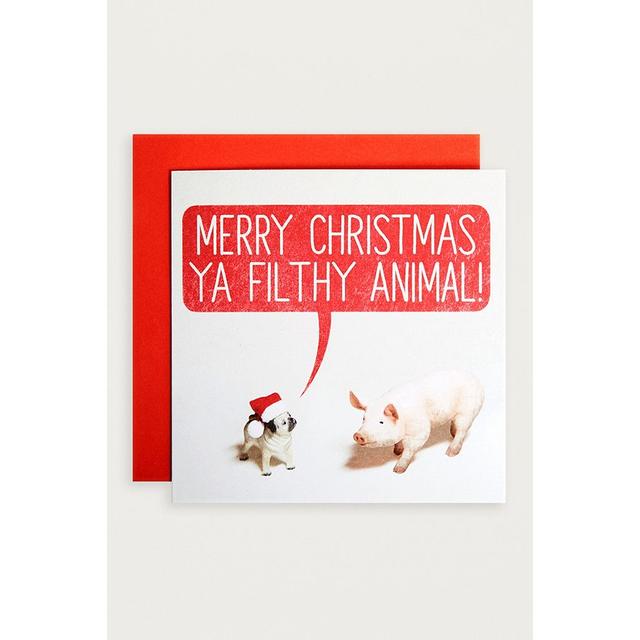 Merry Christmas Ya Filthy Animal Card From Urban Outfitters On 21 Buttons