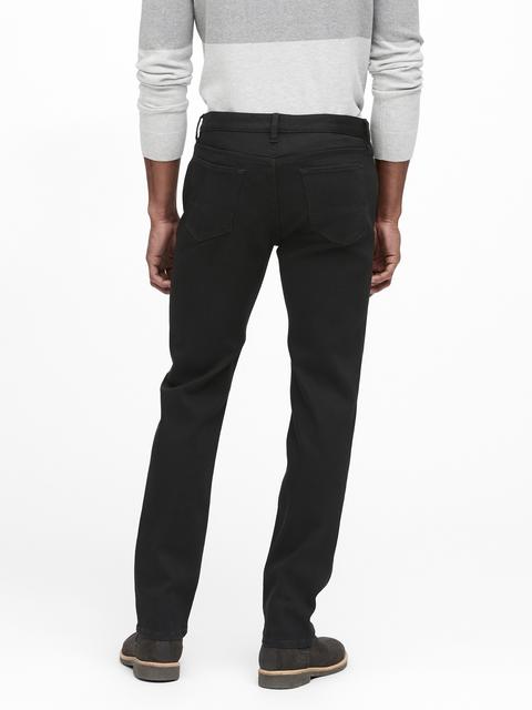 slim luxe traveler black jean