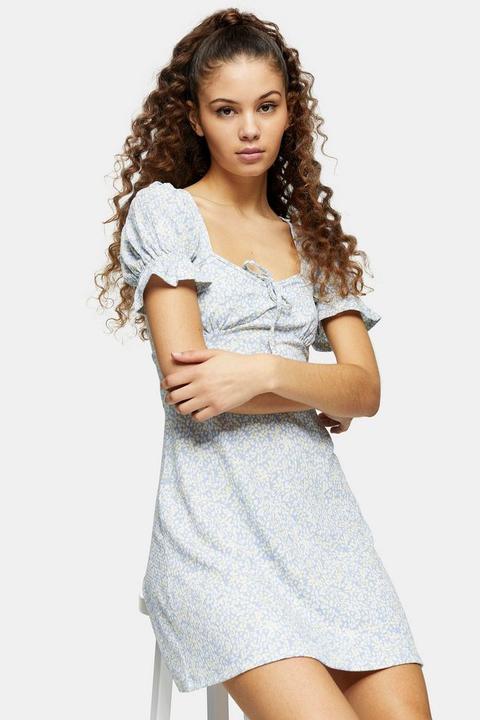 topshop puff sleeve dress