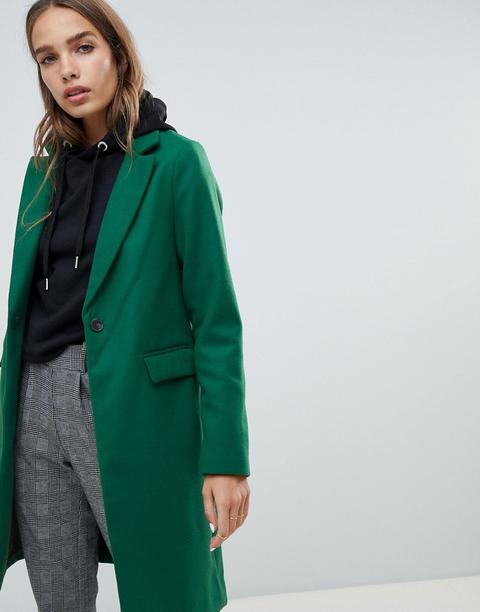 New Look - Cappotto Sartoriale Verde - Verde