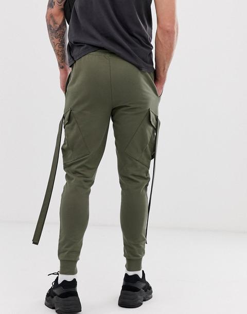 khaki skinny joggers