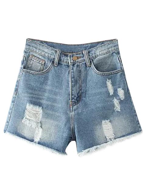 Cutoffs Distressed Denim Shorts