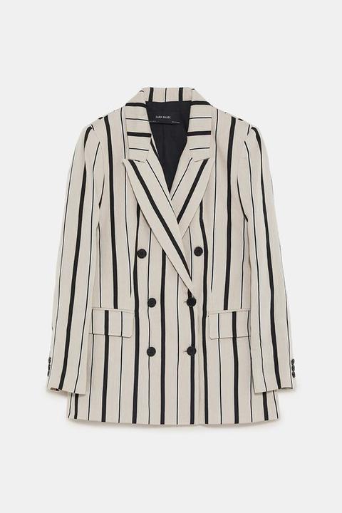 Blazer Doppiopetto A Righe