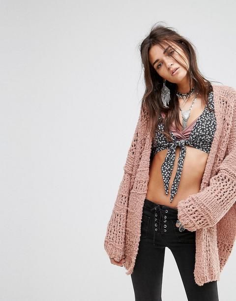 Free People - Saturday Morning - Cardigan - Rosa