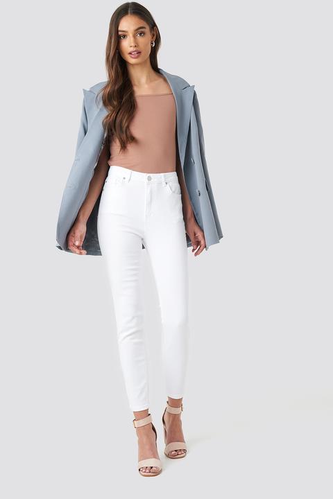Milla High Waist Jeans Weiß
