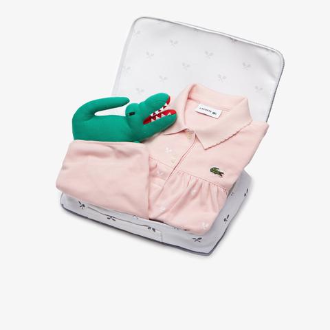 konsonant fatning underholdning Girls' Polo Dress, Bloomers And Croc Plush Toy Baby Gift Set from Lacoste  on 21 Buttons