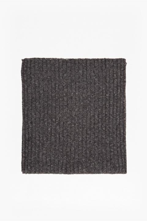 Riva Knit Scarf - Dark Grey Mel