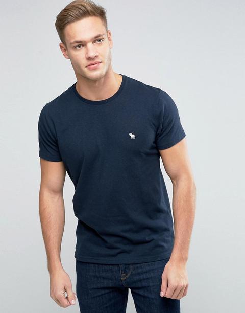 Camiseta De Corte Slim En Azul Marino De Abercrombie & Fitch