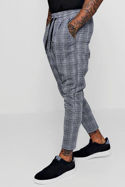 Smart Checked Jogger Trouser