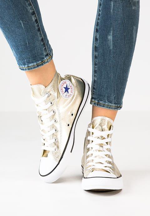 Chuck Taylor All Star - Zapatillas Altas - Light Gold/white/black